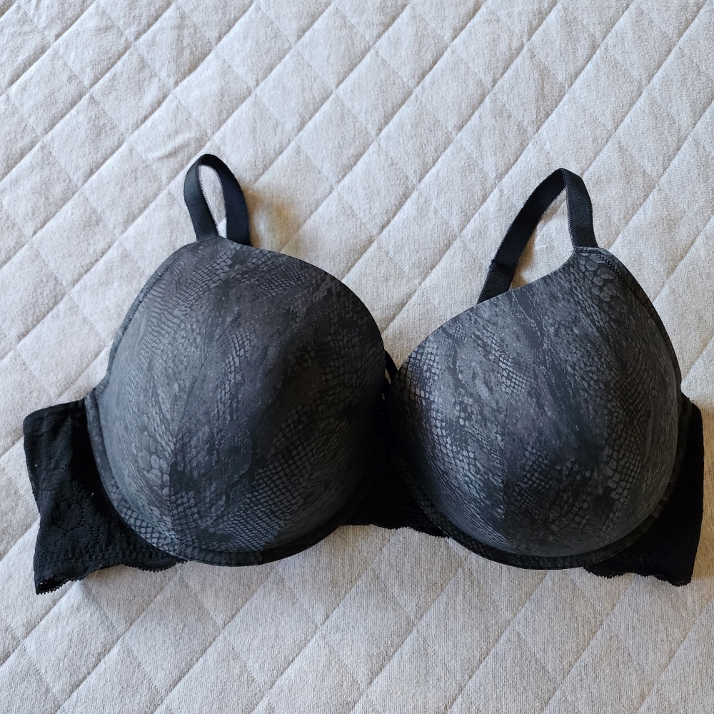 Torrid Snakeskin Corset Push-up Plunge Bra 46DDD - Picture 2 of 12
